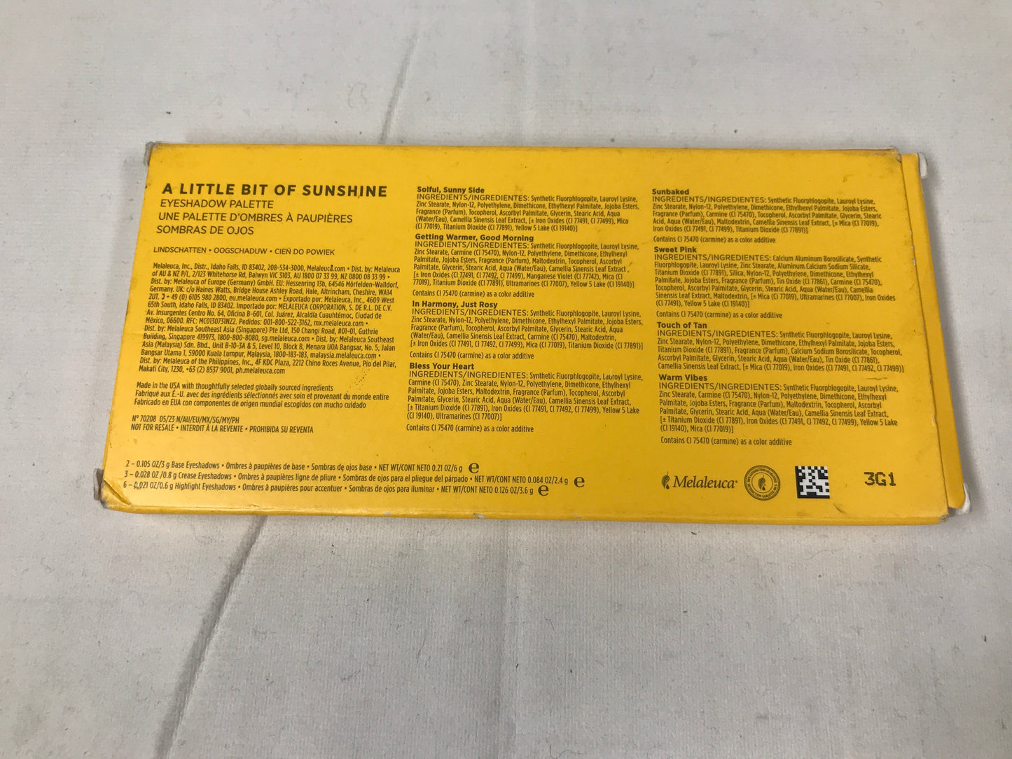 Sei Bella Eyeshadow Palette: A Little Bit of Sunshine