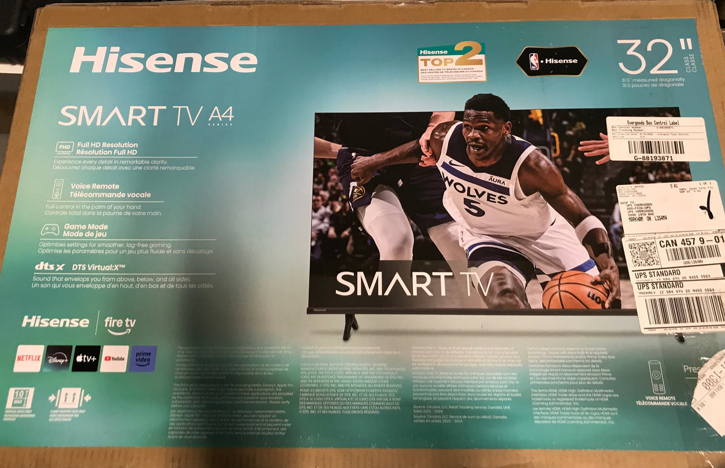 Hisense 32" Full HD Smart Fire TV
