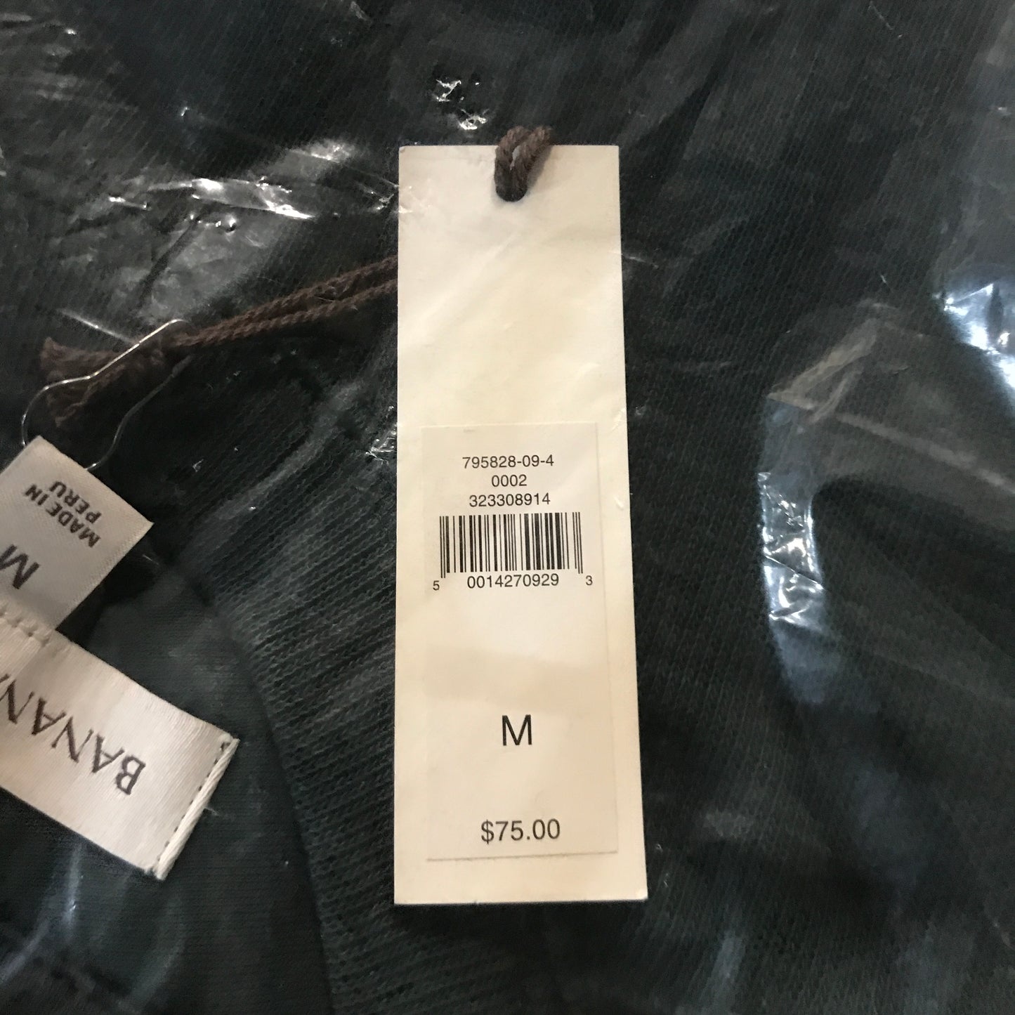 Banana Republic Slub Double-Knit Crew-Neck T-Shirt - Storm Slate Green