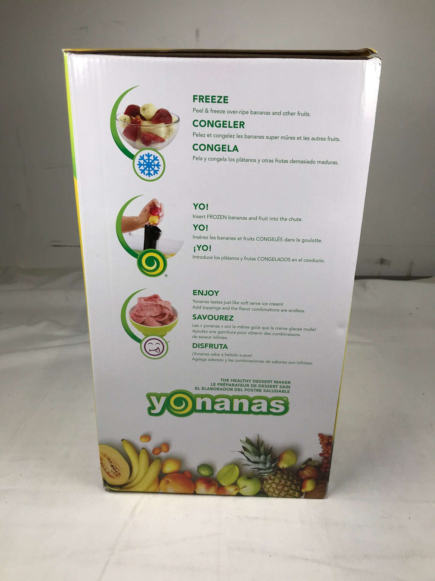 Yonanas Deluxe Healthy Soft-Serve Dessert Maker with Expanded Recipe Book