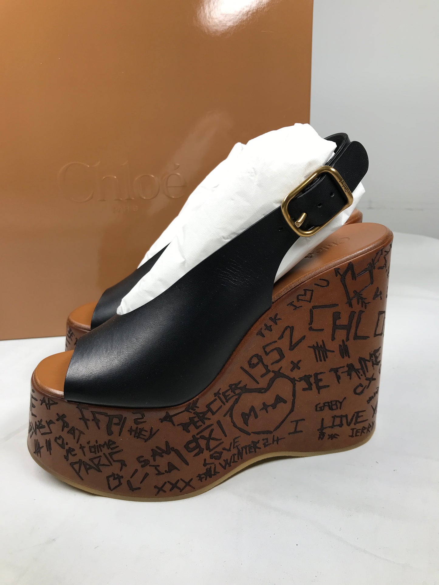Chloe Maxime Wedge Sandal
