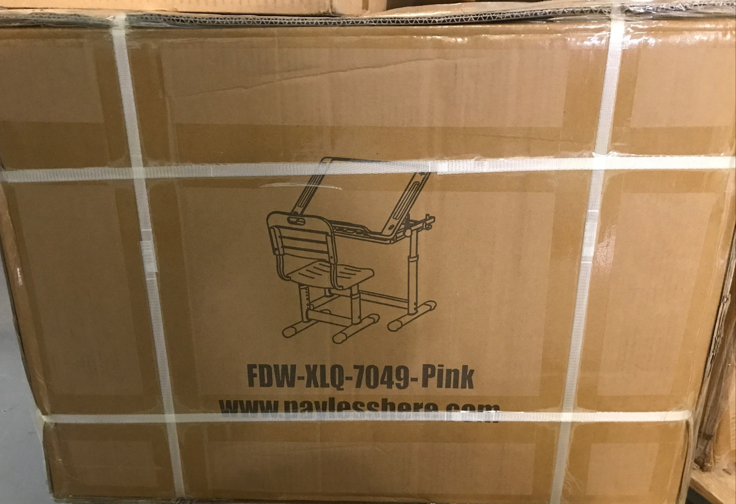 FDW Adjustable Children's Desk Chair Set - Pick Up Only