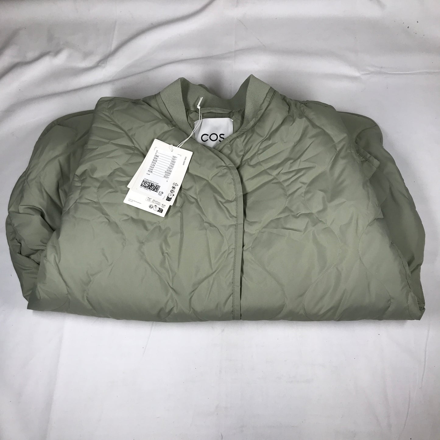COS Oversized Quilted Jacket Women's - Sage Green