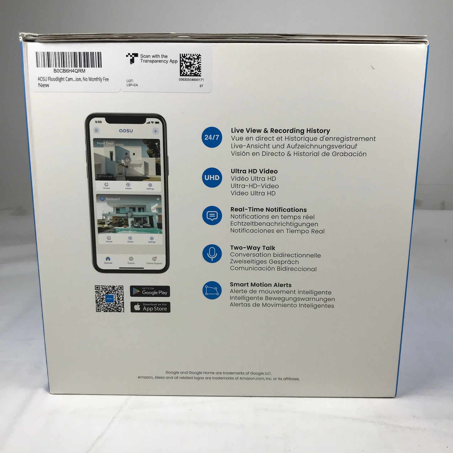 Aosu Floodlight Cam Pro - Smart Outdoor Security Camera