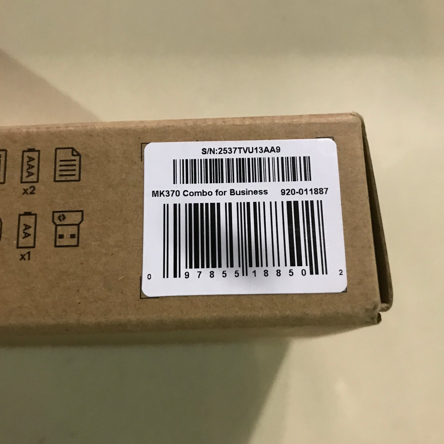 Logitech MK370 Combo for Business