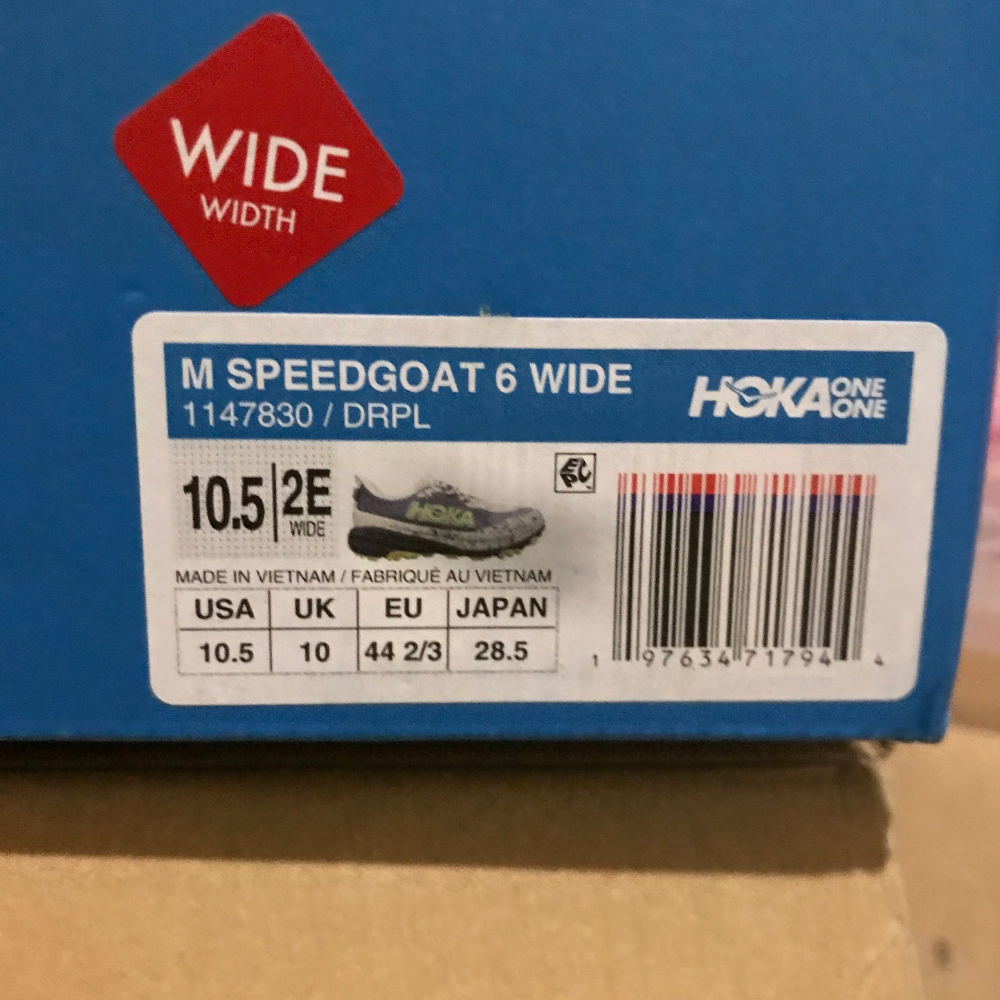 HOKA Speedgoat 6 2E Wide - Droplet Nautical Dusk