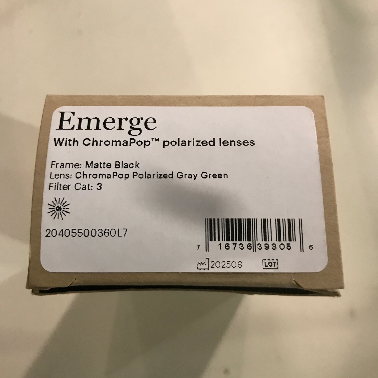 Smith Emerge Sunglasses - Matte Black Frame / ChromaPop Polarized Gray Green Lenses
