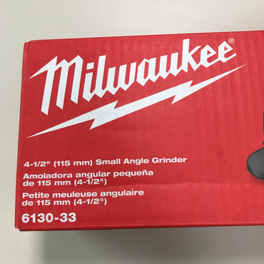Milwaukee Tool 7 Amp Corded 4-1/2-Inch Small Angle Grinder with Sliding Lock-On Switch