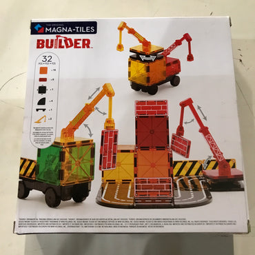MAGNA-TILES Builder 32-Piece Magnetic Construction Set