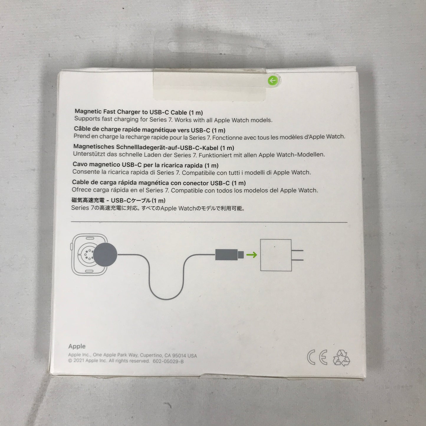 Apple Watch Magnetic Fast Charger to USB-C Cable (1 m)