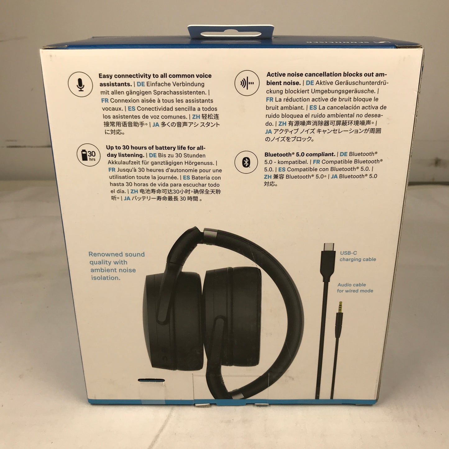 SENNHEISER HD 450BT Wireless Headphone with Active Noise Cancellation