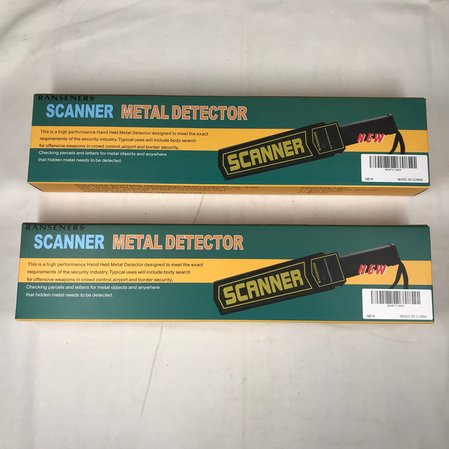 RANSENERS Handheld Metal Detector Wand - 2 Pack