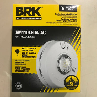BRK Hardwire Smoke Alarm with LED Strobe