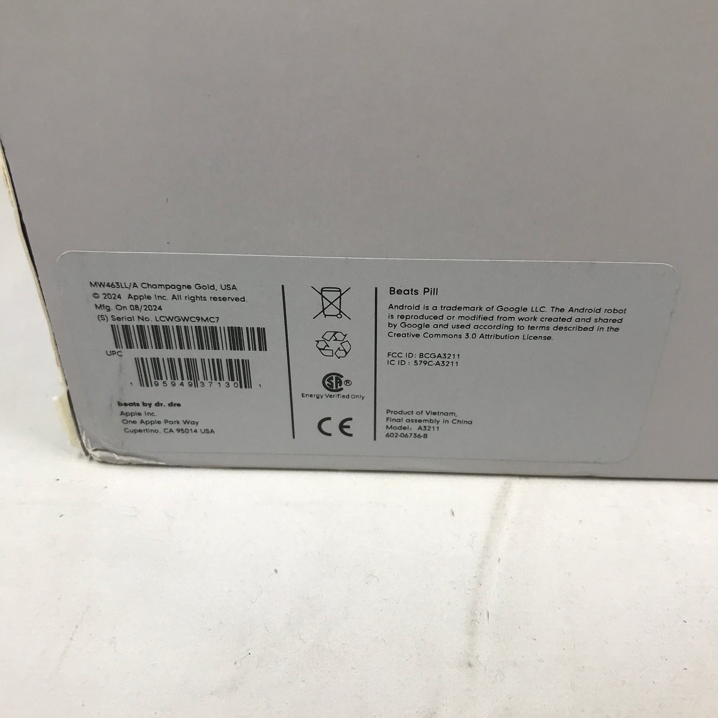 Beats Pill - Champagne Gold