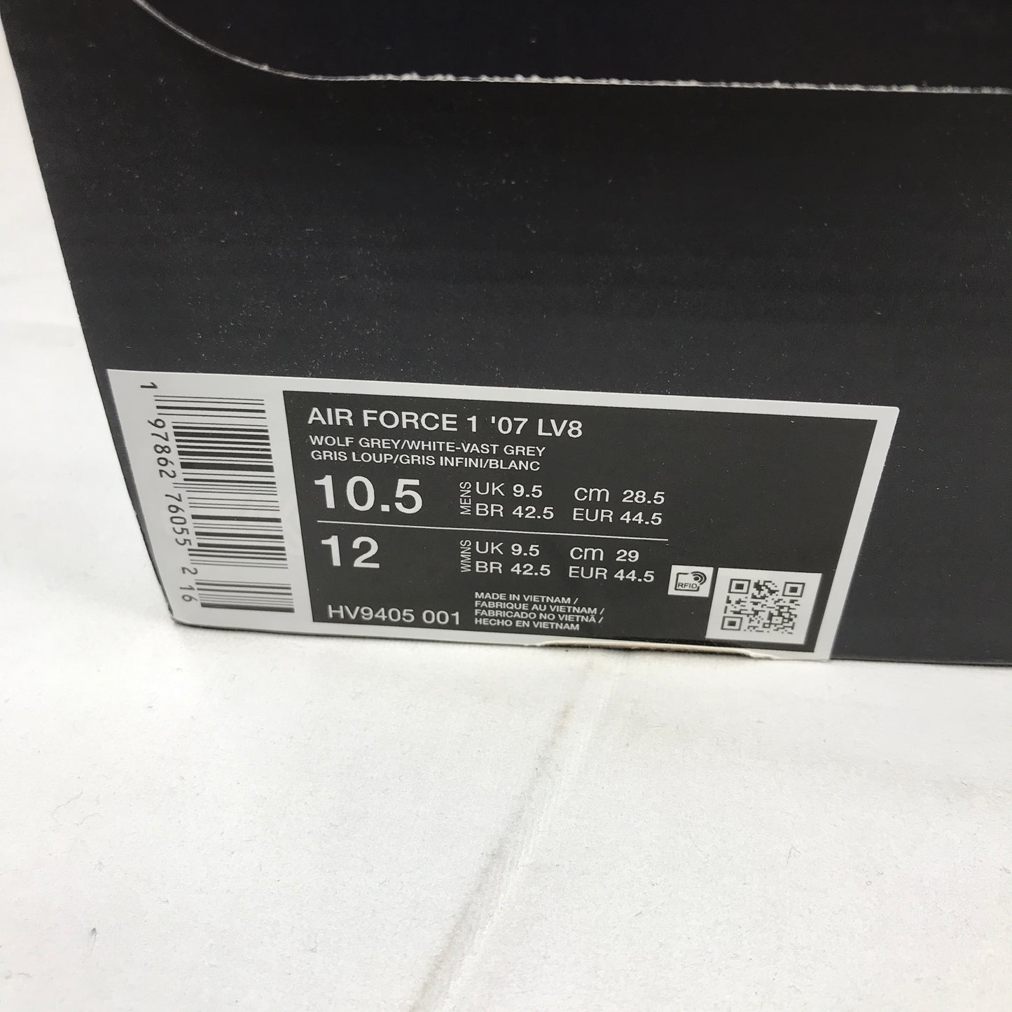 Nike Air Force 1 Low '07 LV8 Wolf Grey Vast Grey White