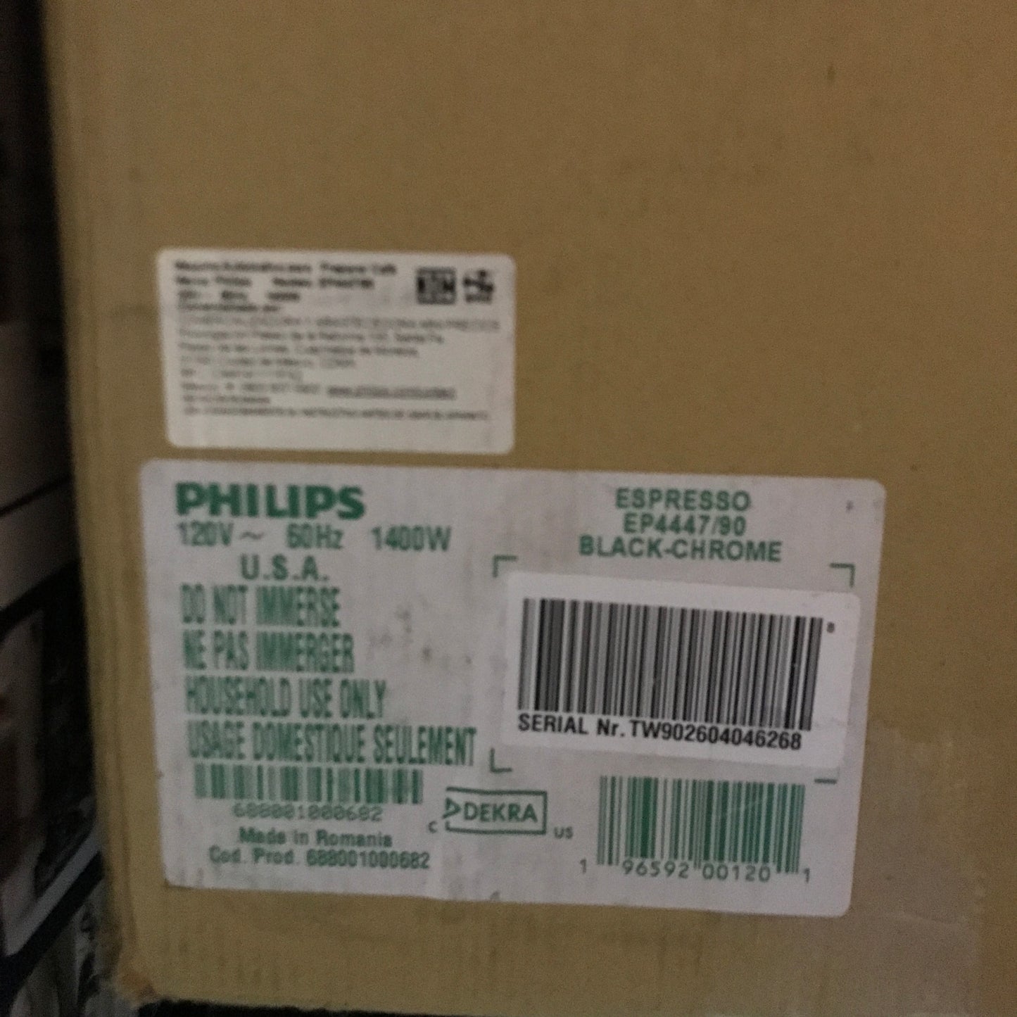 PHILIPS 4400 Series Fully Automatic Espresso Machine