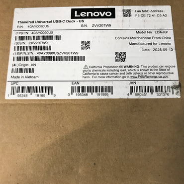ThinkPad Universal USB-C Dock