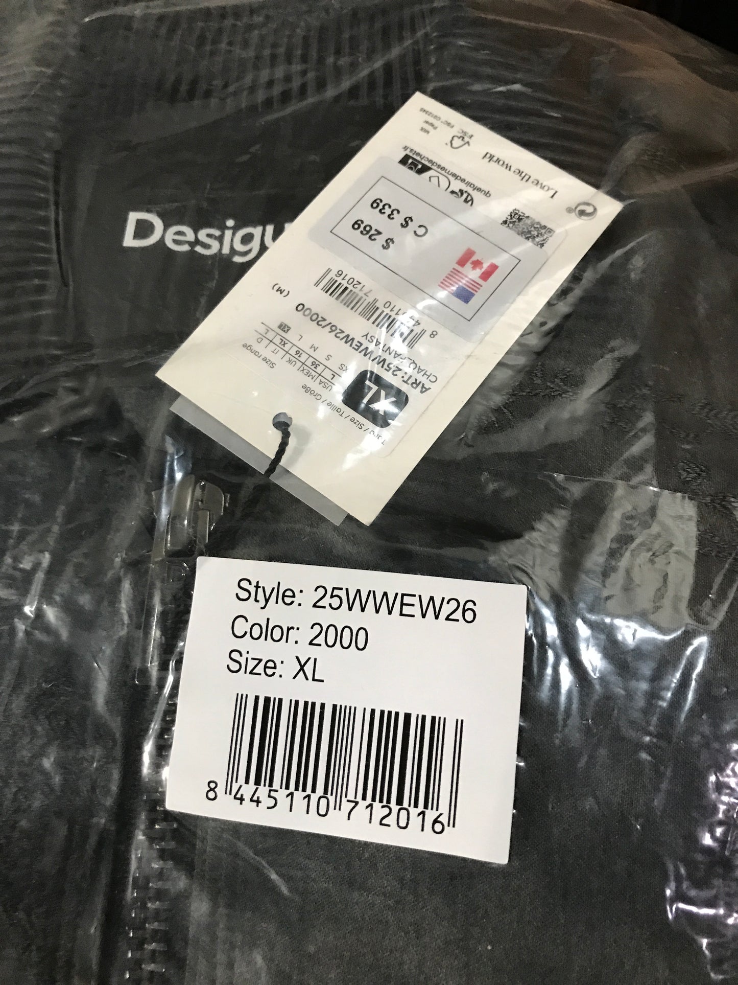 Desigual Embroidered Bomber Jacket