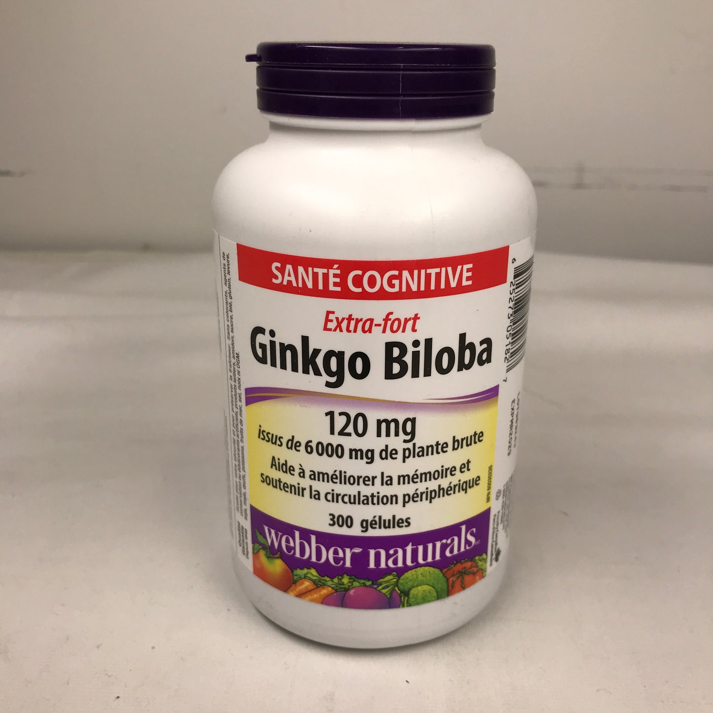 Webber Naturals Ginkgo Biloba 120 mg - 300 Softgels