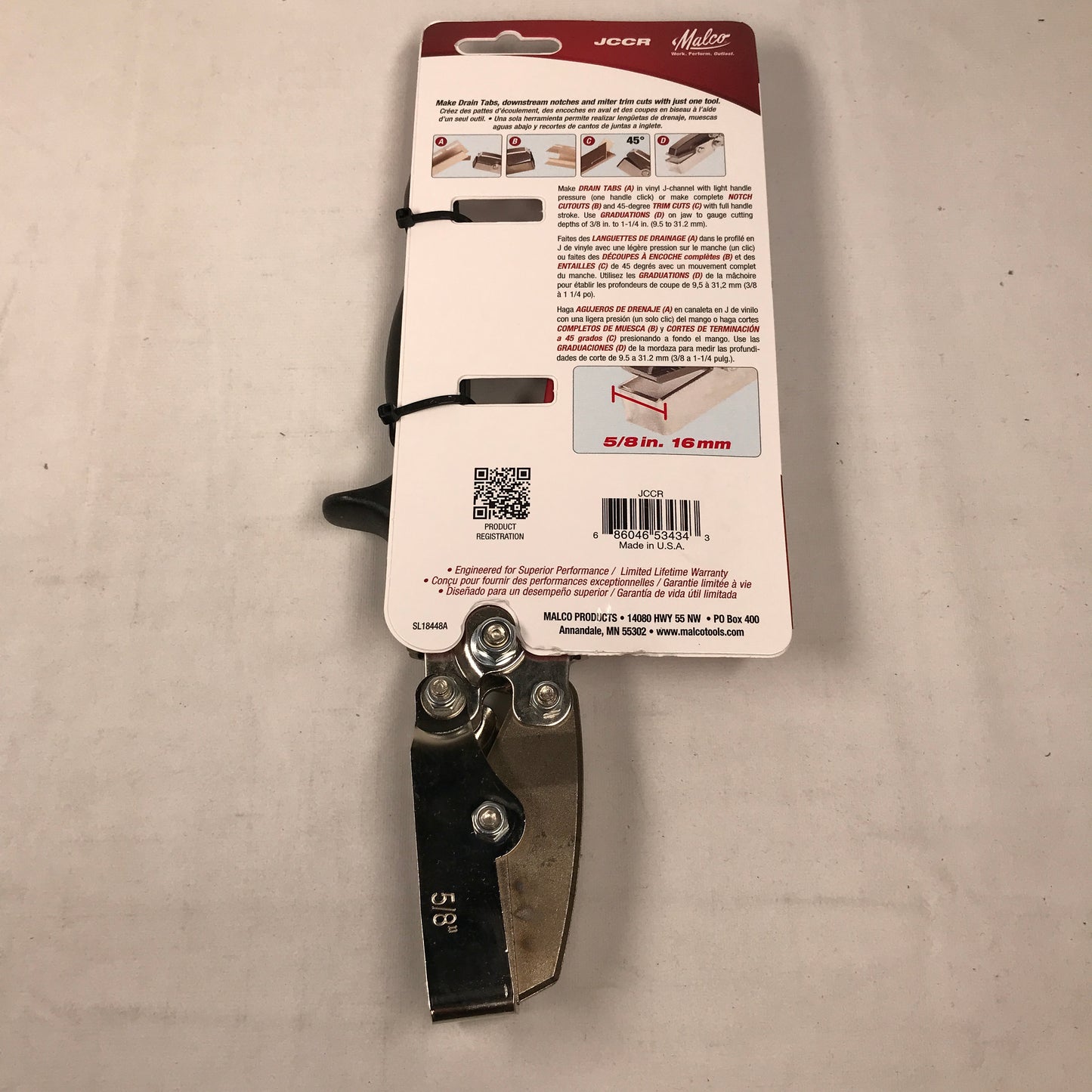 Malco JCCR Easy 3-in-1 J-Channel Cutter