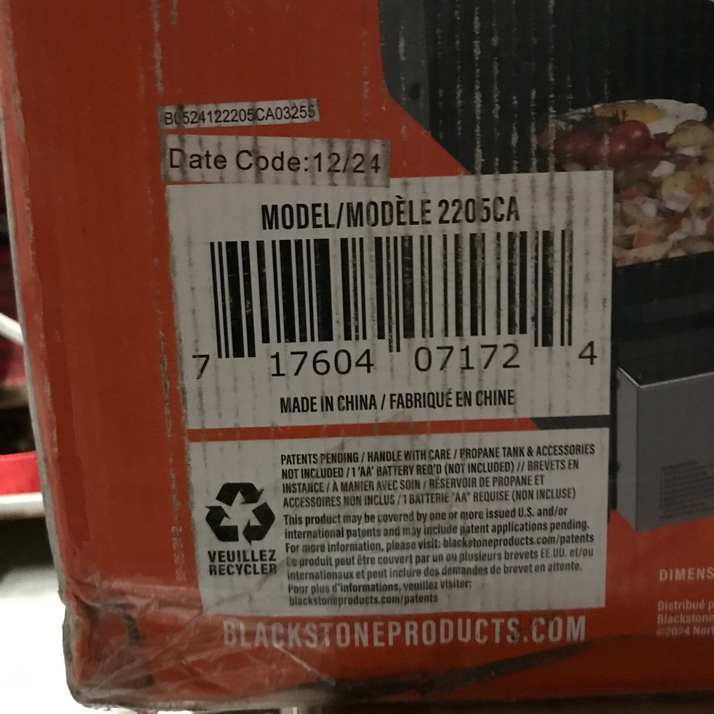 Blackstone 22″ Omnivore Stainless Front Panel Tabletop Griddle - PICK UP ONLY