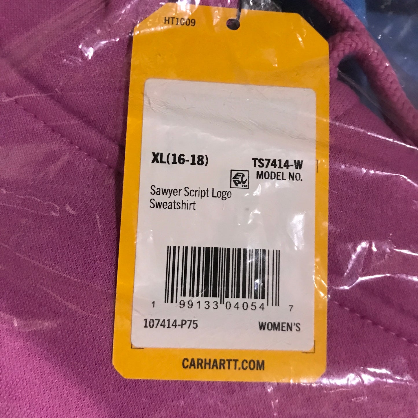 Carhartt Women's Sawyer Script Logo Sweatshirt - Electric Fuchsia