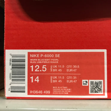Nike P-6000 SE Worn Blue Denim