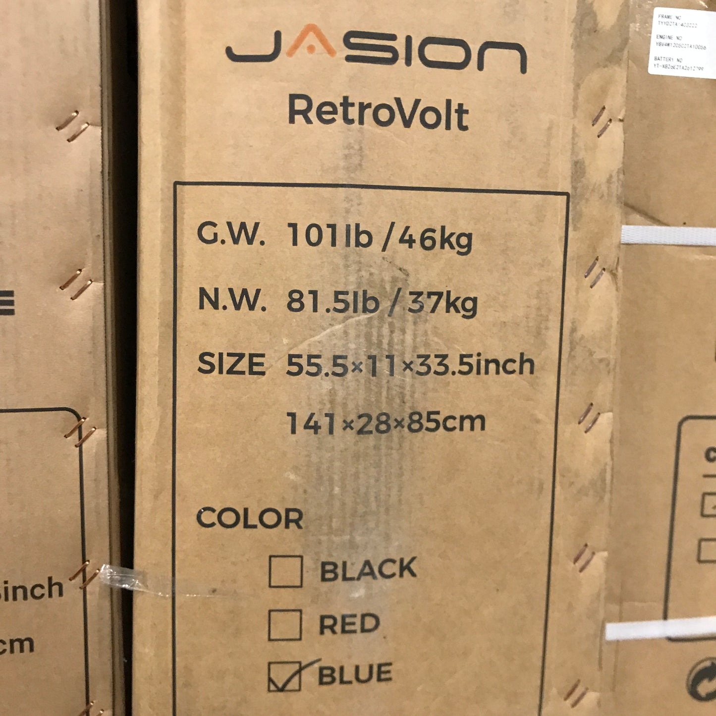 Jasion RetroVolt 750W Electric Bike for Adults (Blue) - PICK UP ONLY