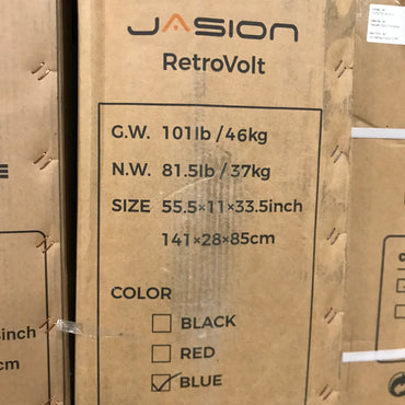 Jasion RetroVolt 750W Electric Bike for Adults (Blue) - PICK UP ONLY