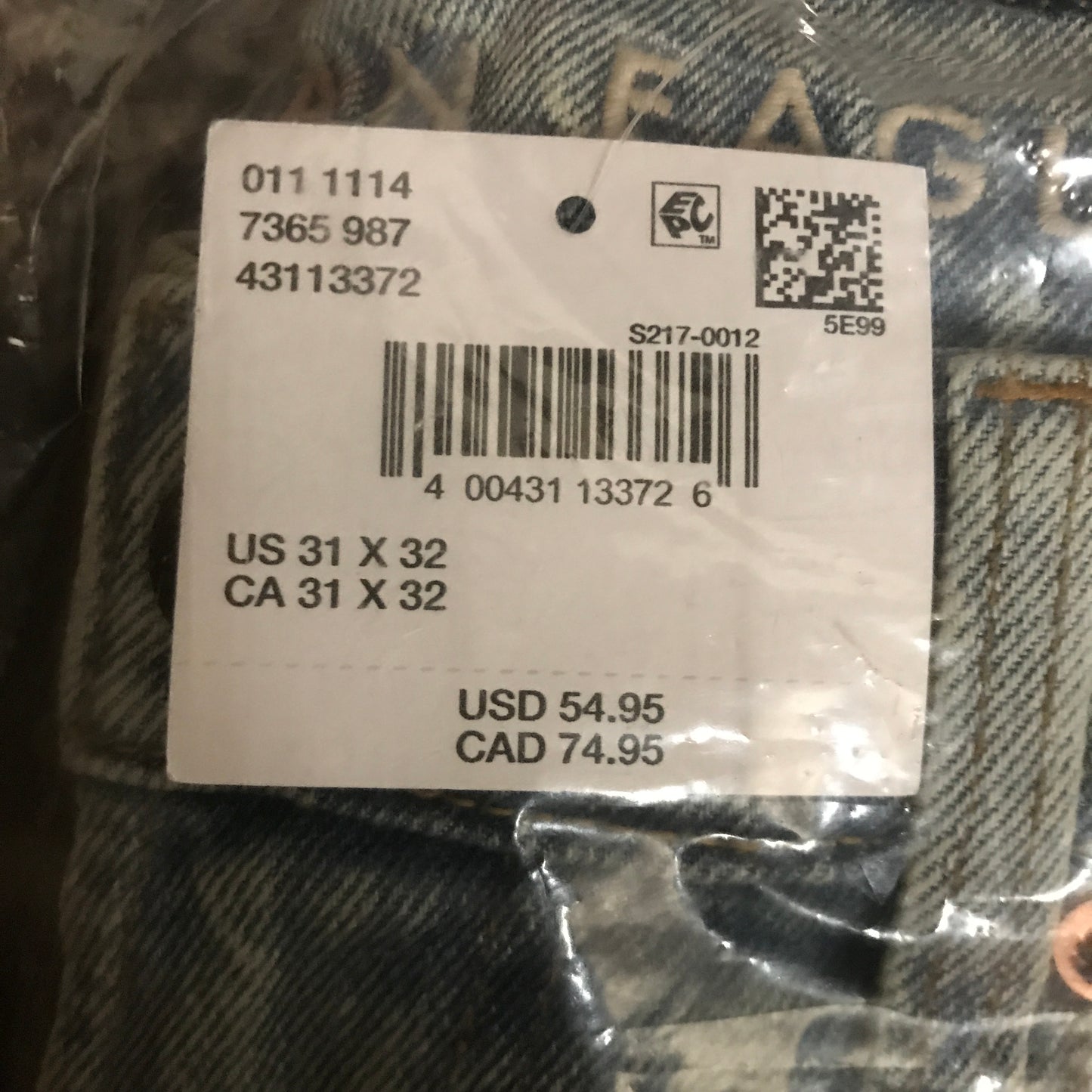 American Eagle AE Baggy Jean - Light Vintage