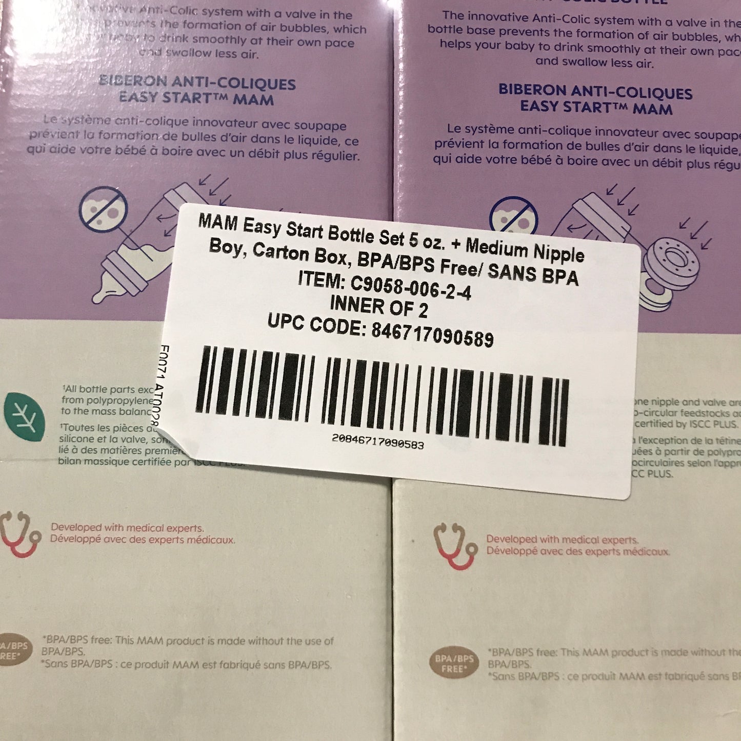 Mam Baby Easy Start Anti-Colic 5oz Baby Bottle 0+ months - 8 Pack