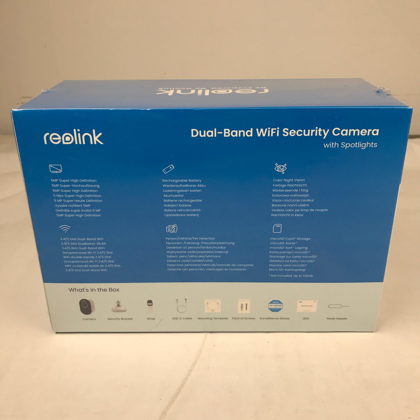 Reolink Argus 3 Pro - 5MP Dual-Band Wi-Fi Battery Camera with Spotlight