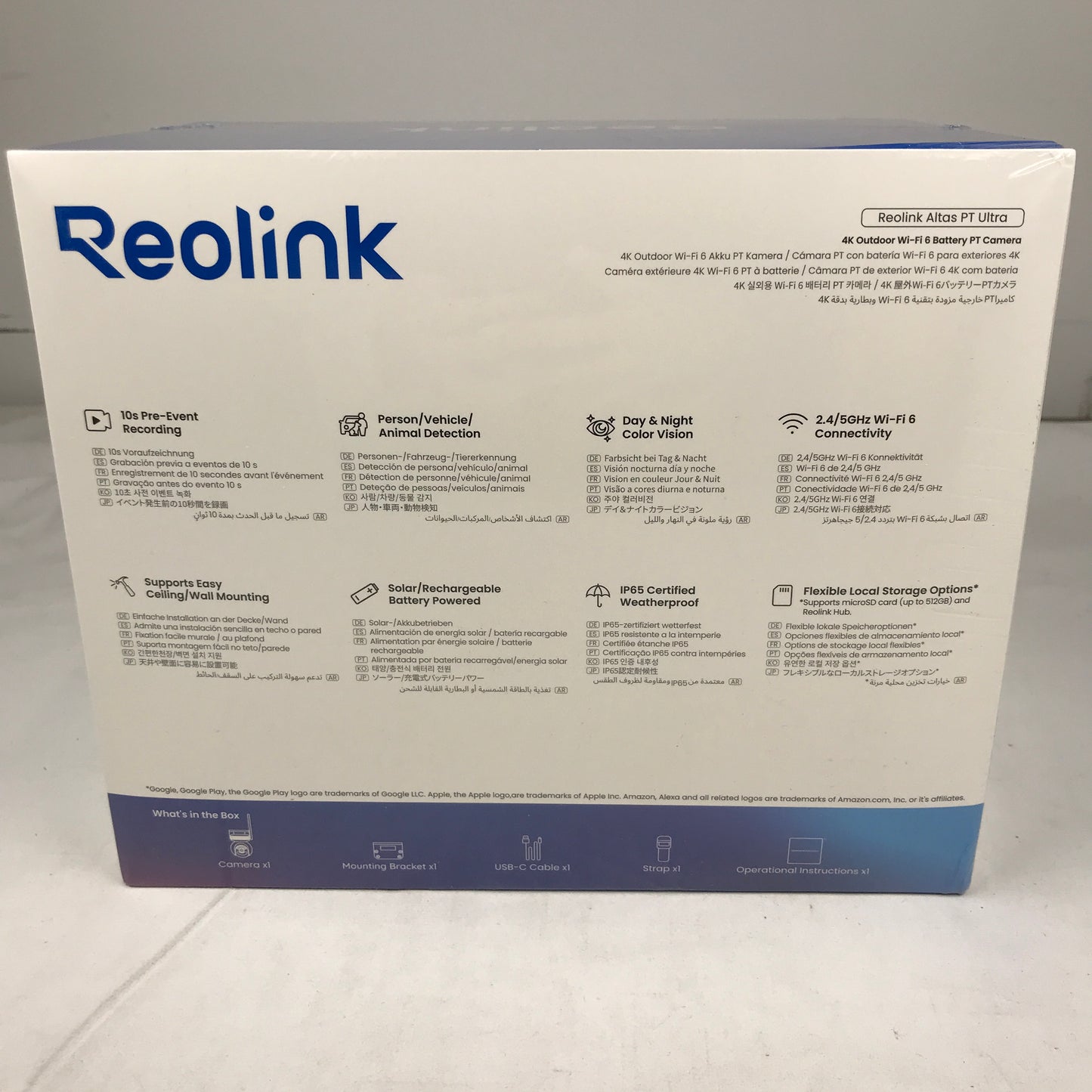 Reolink Altas PT Ultra - 4K 360° Pan & Tilt Long Lasting Battery Camera