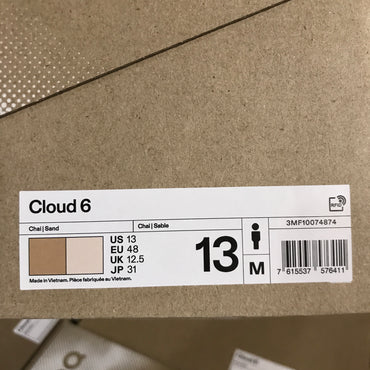 On Cloud 6 Men's Running Shoes - Chai/Sand