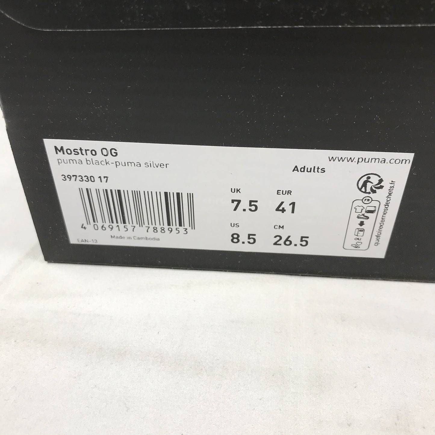 Puma Monstro OG - Black/Silver
