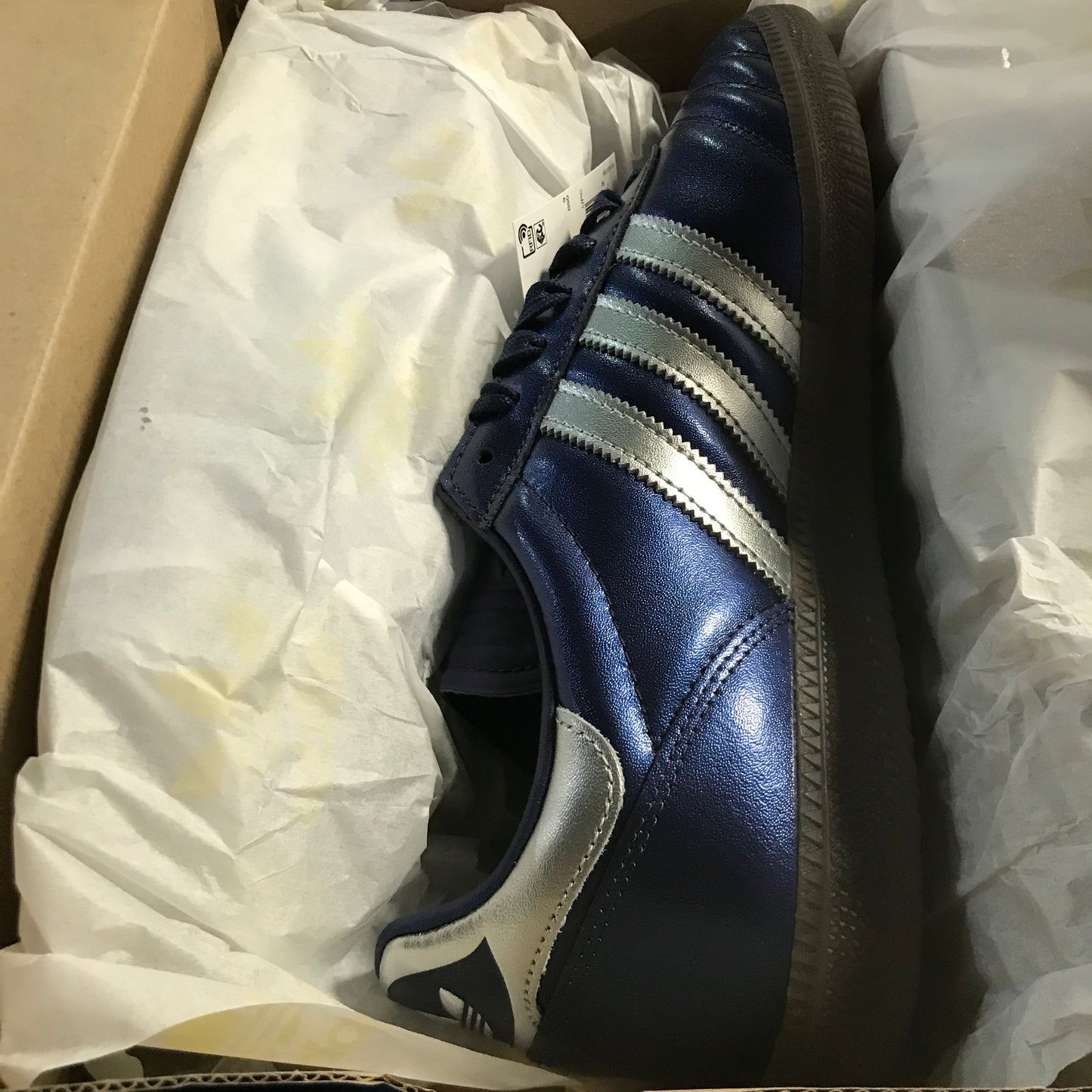 adidas Samba JP Men's Shoes - Navy/Silver