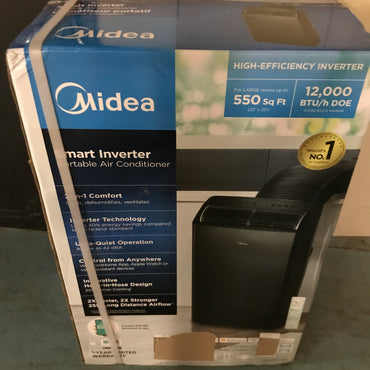 Midea 14,000 BTU /12000 SACC BTU DUO Smart Inverter Portable Air Conditioner - PICK UP ONLY