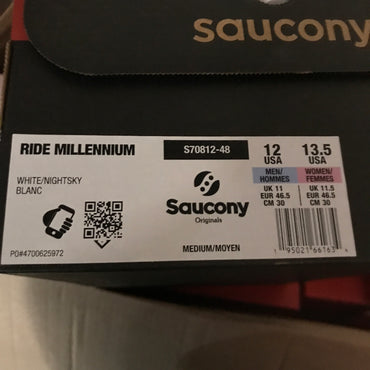 Saucony Ride Millennium - White/Nightsky