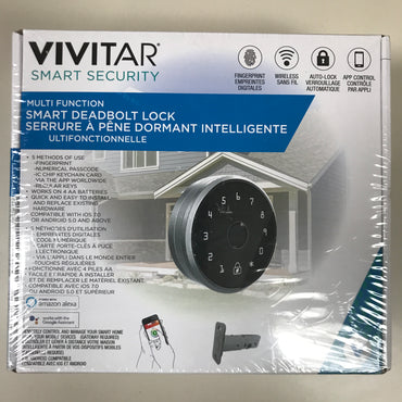Vivitar Smart Security Deadbolt Lock - fingerprint, auto lock