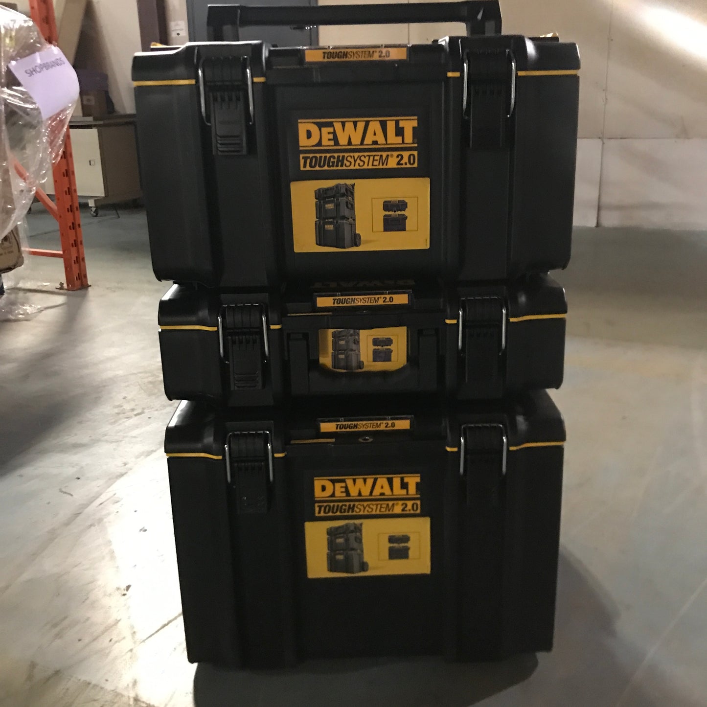 DEWALT TOUGHSYSTEM 2.0 3-Piece Modular Tool Box Tower Storage System