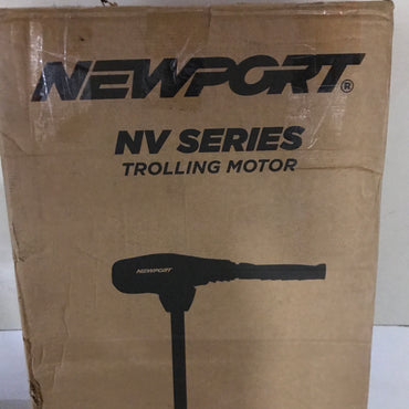 Newport Vessels NV-Series 62lb Thrust Saltwater Transom Mounted Trolling Electric Trolling Motor w/ LED Battery Indicator & 36" Shaft