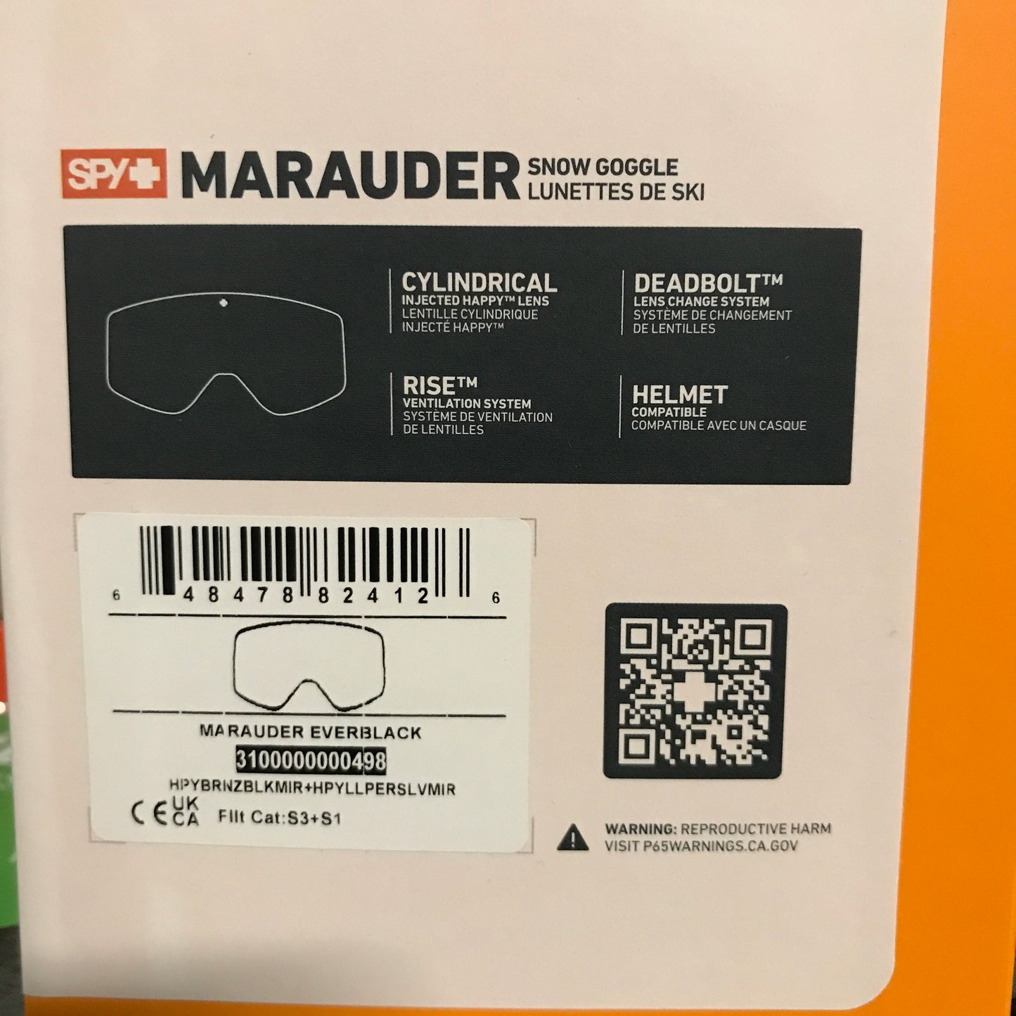 Spy Optic Marauder Ski Goggles - Everblack