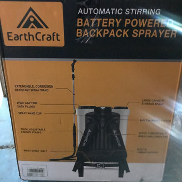 Earth Craft Battery Powered Backpack Sprayer 5.3Gal Compatible with DeWalt 20V Battery (Tool Only),