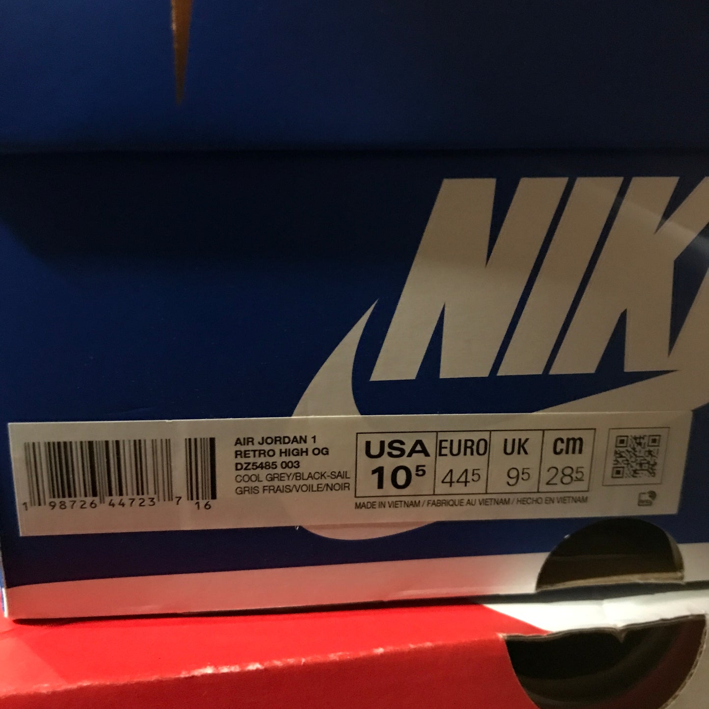 Air Jordan 1 Retro High OG Men's Shoes - Grey/Sail