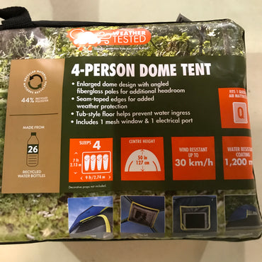 Ozark Trail 4-Person Dome Tent - Blue