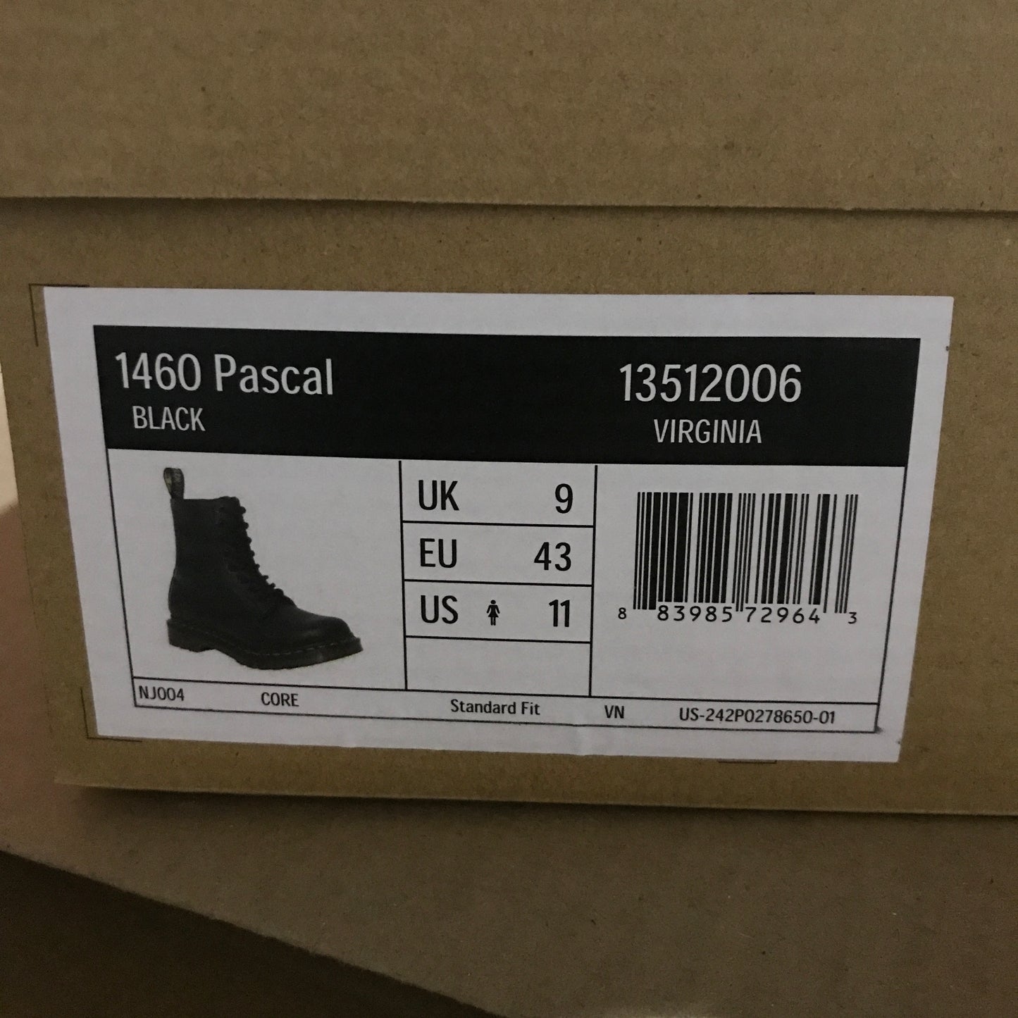 Dr. Martens 1460 Pascal Virginia Leather Boots