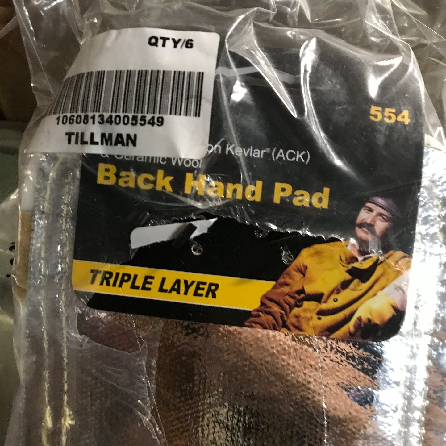 Tillman Backhand Pad - 554 Triple Layer Aluminum (HD) - 6 Pack