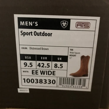 Ariat Sport Outdoor Cowboy Boot - Distressed Brown