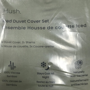 Hush Iced Cooling Bamboo Duvet Cover Set - Olive