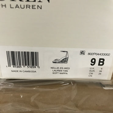 Ralph Lauren Nellie Nappa Leather Espadrille - Lauren Tan